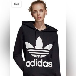**SOLD**Womens Adidas Black Trefoil hoodie